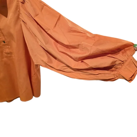 Harshman Lois Popover Shirt XS Persimmon NWT - Picture 3 of 8